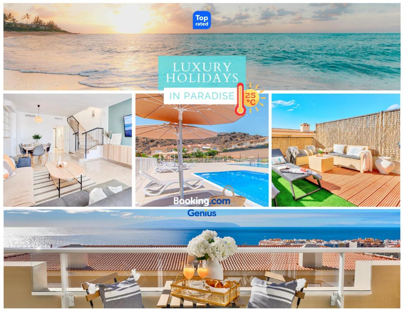 Black Beach Luxury Vacation House Пуэрто-де-Сантьяго Экстерьер фото